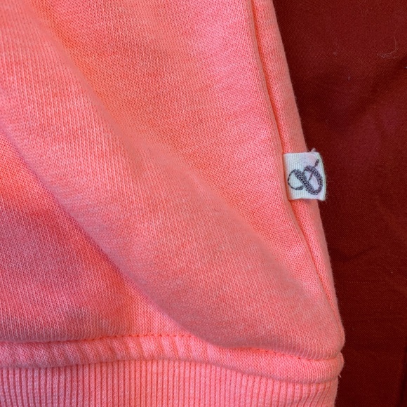 Lou & Grey Neon Orange Crew Neck Sweatshirt Sz Small - Picture 2 of 4